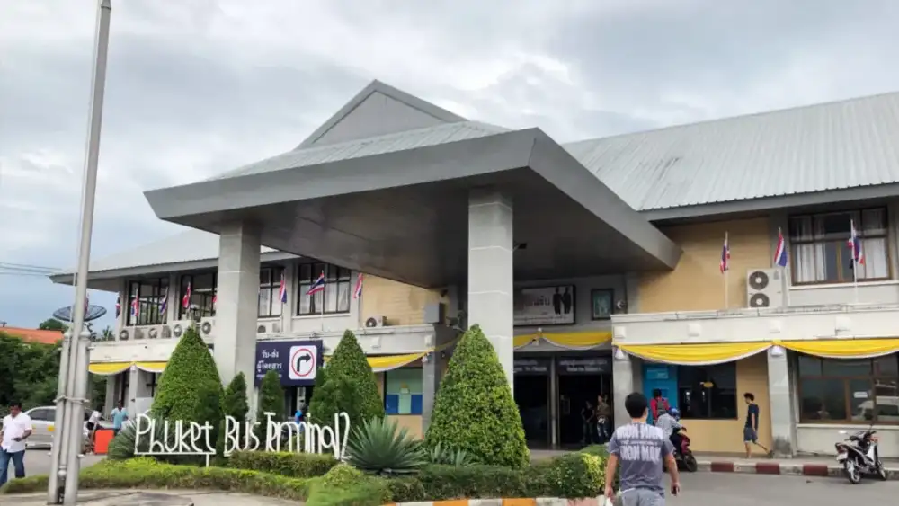 Phuket Bus Terminal 2, the departure point for the combined bus and ferry to Koh Tao