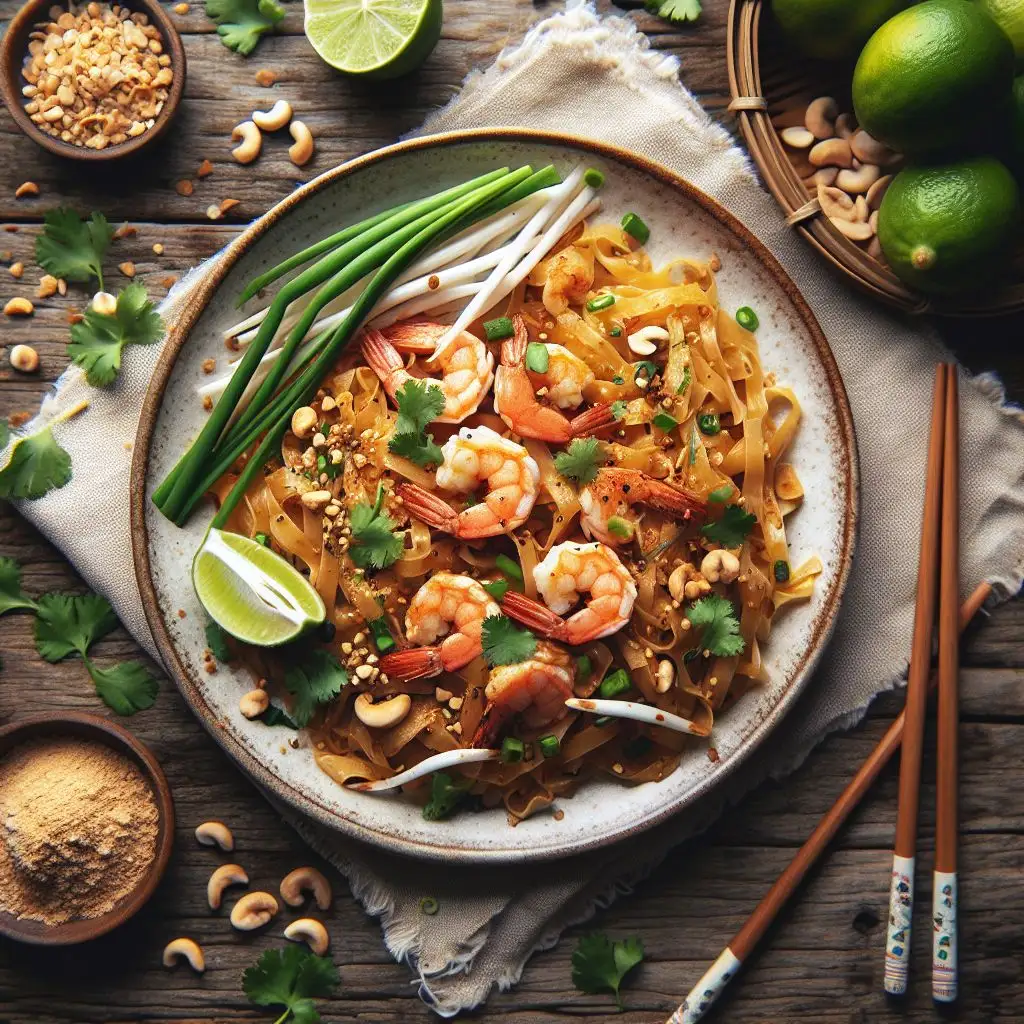 A table of colourful Thai dishes served at a seaside restaurant on Koh Tao